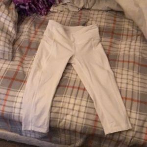 ON SALE TONIGHT ONLY!  white crop lululemon pants